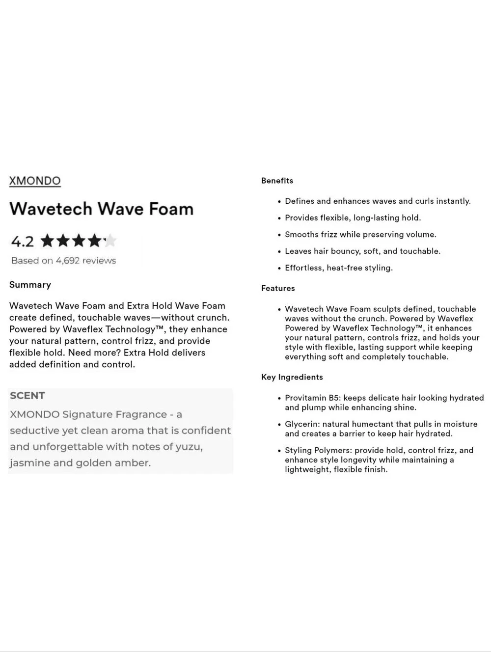 XMONDO HAIR Wavetech Wave Foam Original
